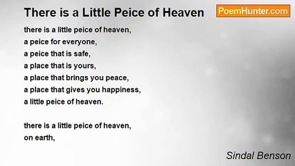 Sindal Benson - There is a Little Peice of Heaven