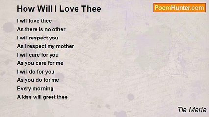 Tia Maria - How Will I Love Thee