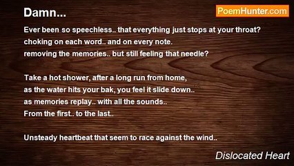 Dislocated Heart - Damn...