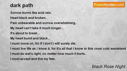 Black Rose Night - dark path
