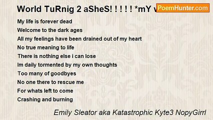 Emily Sleator aka Katastrophic Kyte3 NopyGirrl - World TuRnig 2 aSheS! ! ! ! ! *mY wORld! *