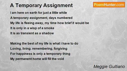 Meggie Gultiano - A Temporary Assignment