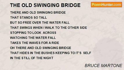 BRUCE MARTONE - THE OLD SWINGING BRIDGE