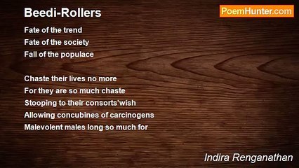 Indira Renganathan - Beedi-Rollers