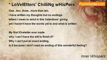 Inner Whispers - * LoVelEtters' ChilliNg wHisPers