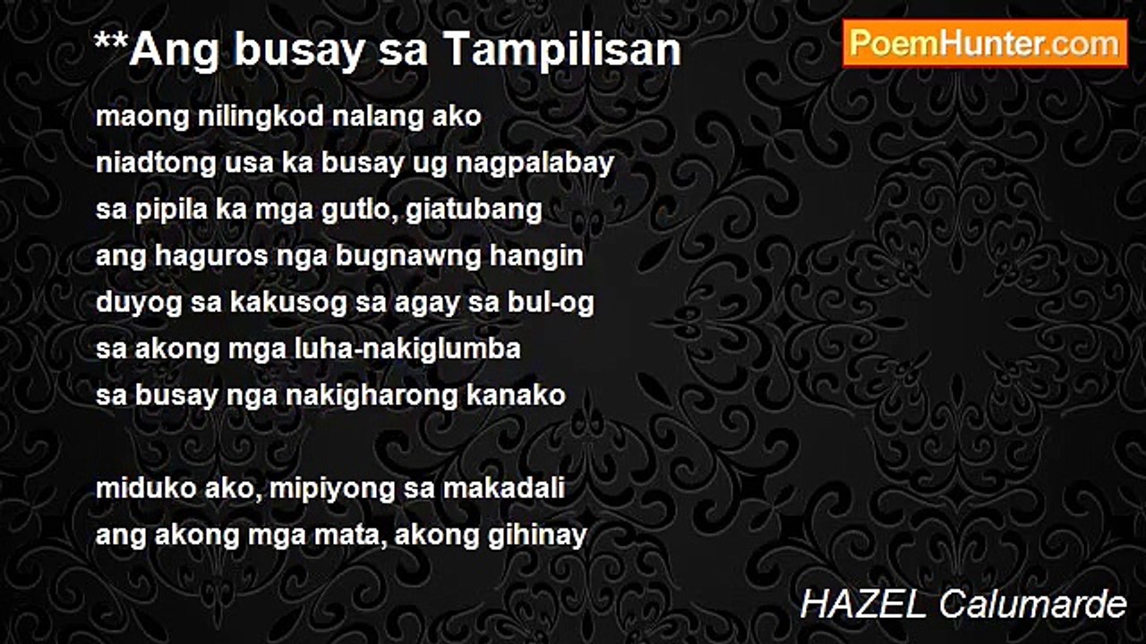 HAZEL Calumarde - **Ang busay sa Tampilisan