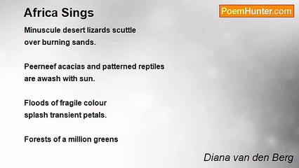 Diana van den Berg - Africa Sings