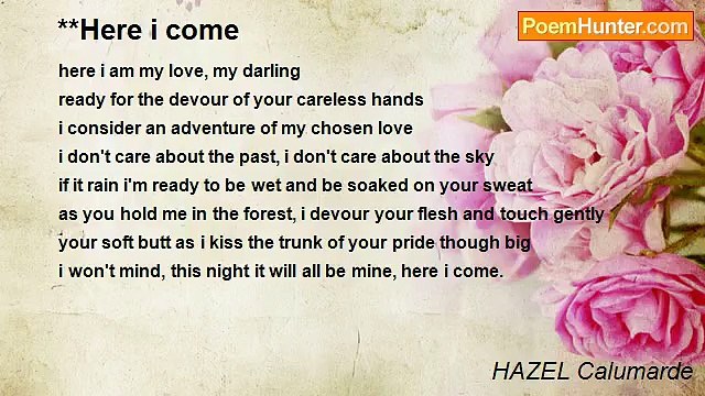 HAZEL Calumarde - **Here i come