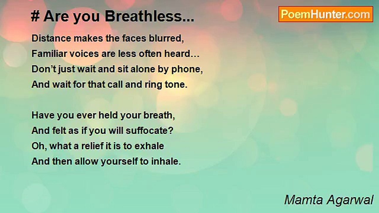 Mamta Agarwal - # Are you Breathless...