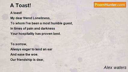 Alex waters - A Toast!