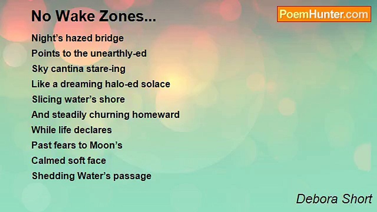 Debora Short - No Wake Zones...