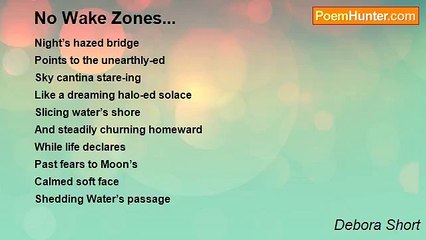 Debora Short - No Wake Zones...
