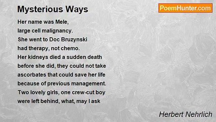Herbert Nehrlich - Mysterious Ways