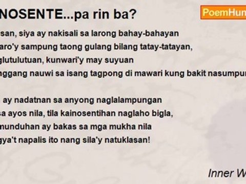Inner Whispers - * INOSENTE...pa rin ba?