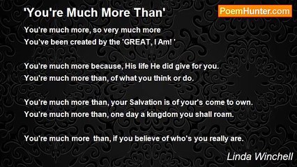 Linda Winchell - 'You're Much More Than'