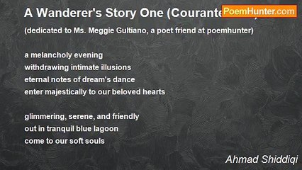 Ahmad Shiddiqi - A Wanderer's Story One (Courante Gala)