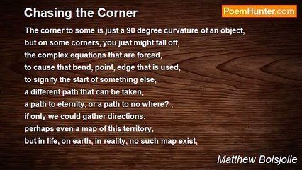Matthew Boisjolie - Chasing the Corner