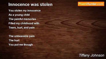 Tiffany Johnson - Innocence was stolen