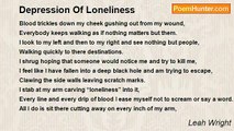 Leah Wright - Depression Of Loneliness