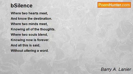 Barry A. Lanier - bSilence