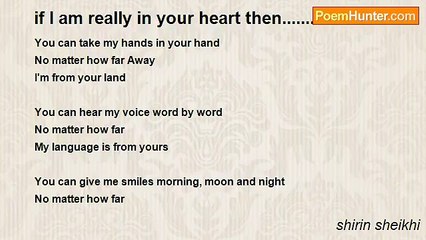 shirin sheikhi - if I am really in your heart then.......