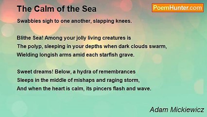 Adam Mickiewicz - The Calm of the Sea