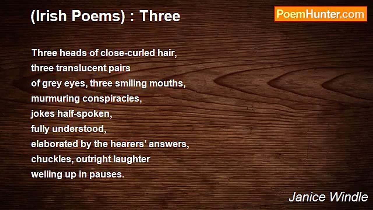 Janice Windle - (Irish Poems) : Three