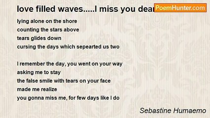 Sebastine Humaemo - love filled waves.....I miss you dear....