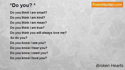 Broken Hearts - *Do you? *