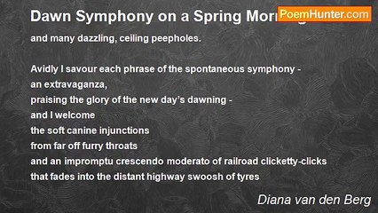 Diana van den Berg - Dawn Symphony on a Spring Morning