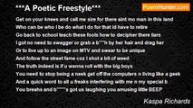 Kaspa Richards - ***A Poetic Freestyle***