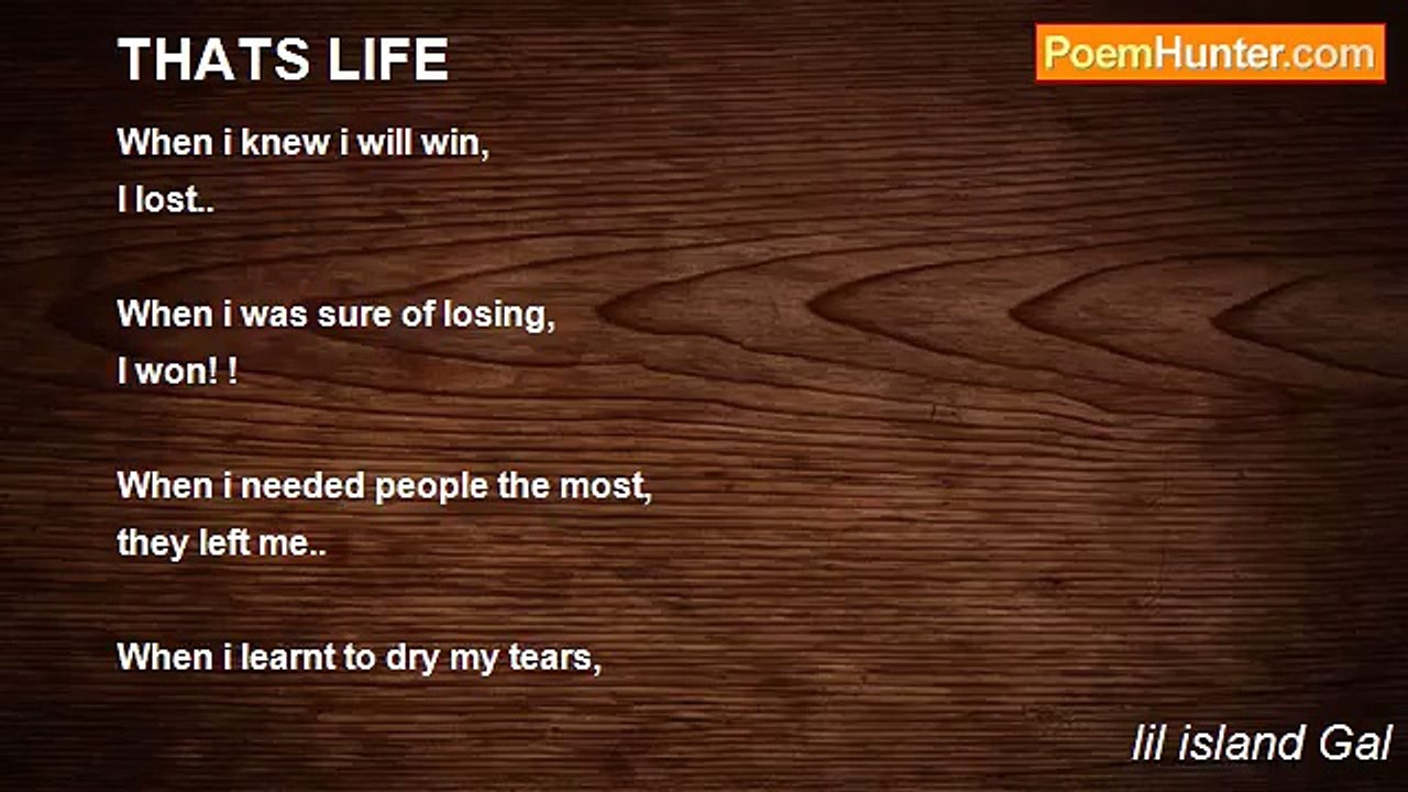 lil island Gal - THATS LIFE