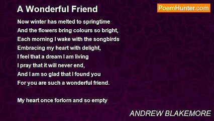 ANDREW BLAKEMORE - A Wonderful Friend