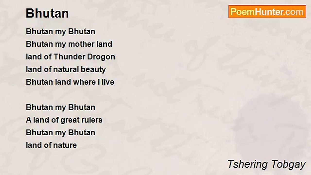 Tshering Tobgay - Bhutan