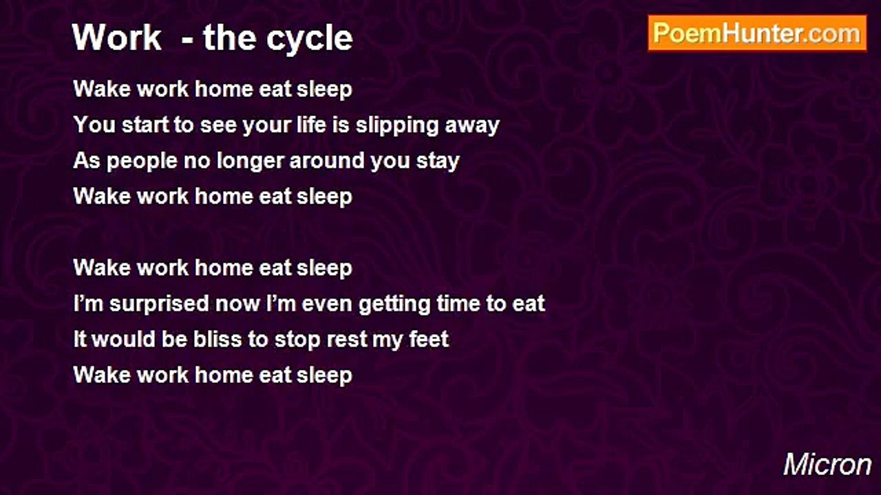 Micron - Work  - the cycle