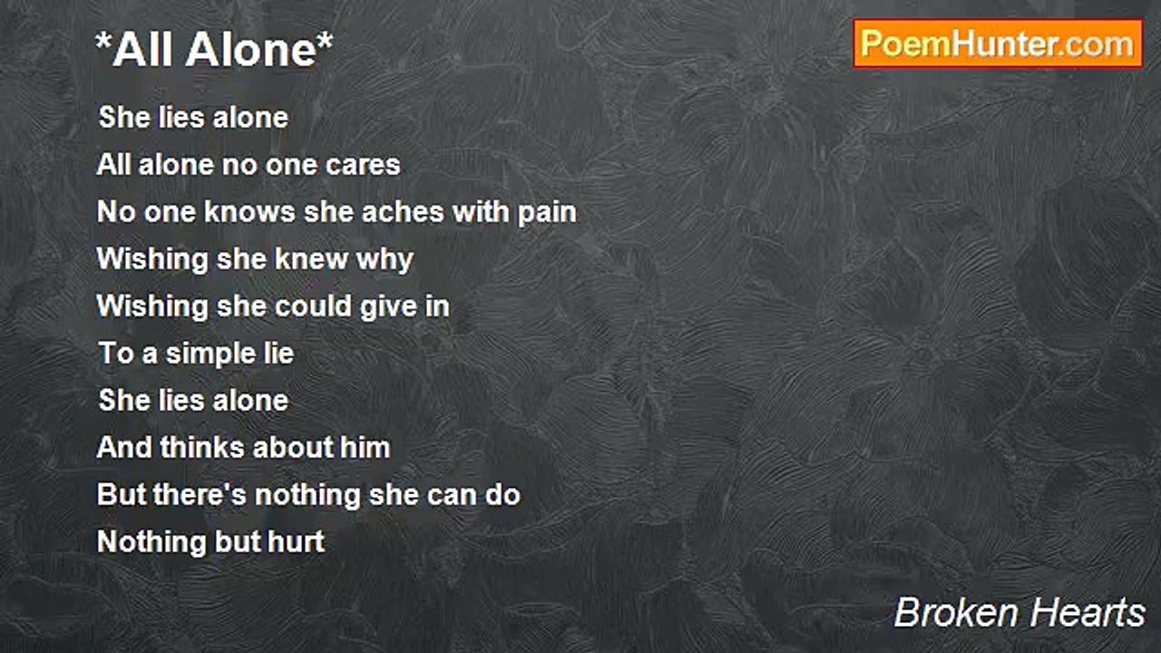 Broken Hearts - *All Alone*