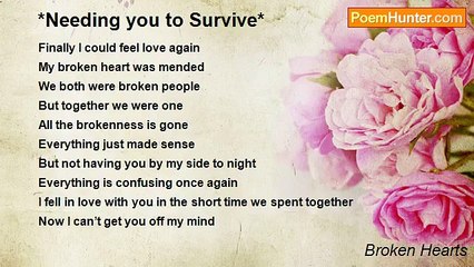 Broken Hearts - *Needing you to Survive*