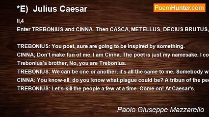 Paolo Giuseppe Mazzarello - *E)  Julius Caesar