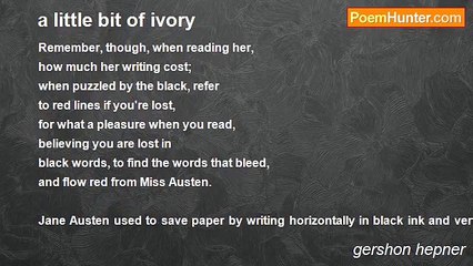 gershon hepner - a little bit of ivory