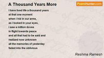 Reshma Ramesh - A Thousand Years More