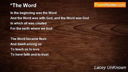 Lacey UnKnown - *The Word