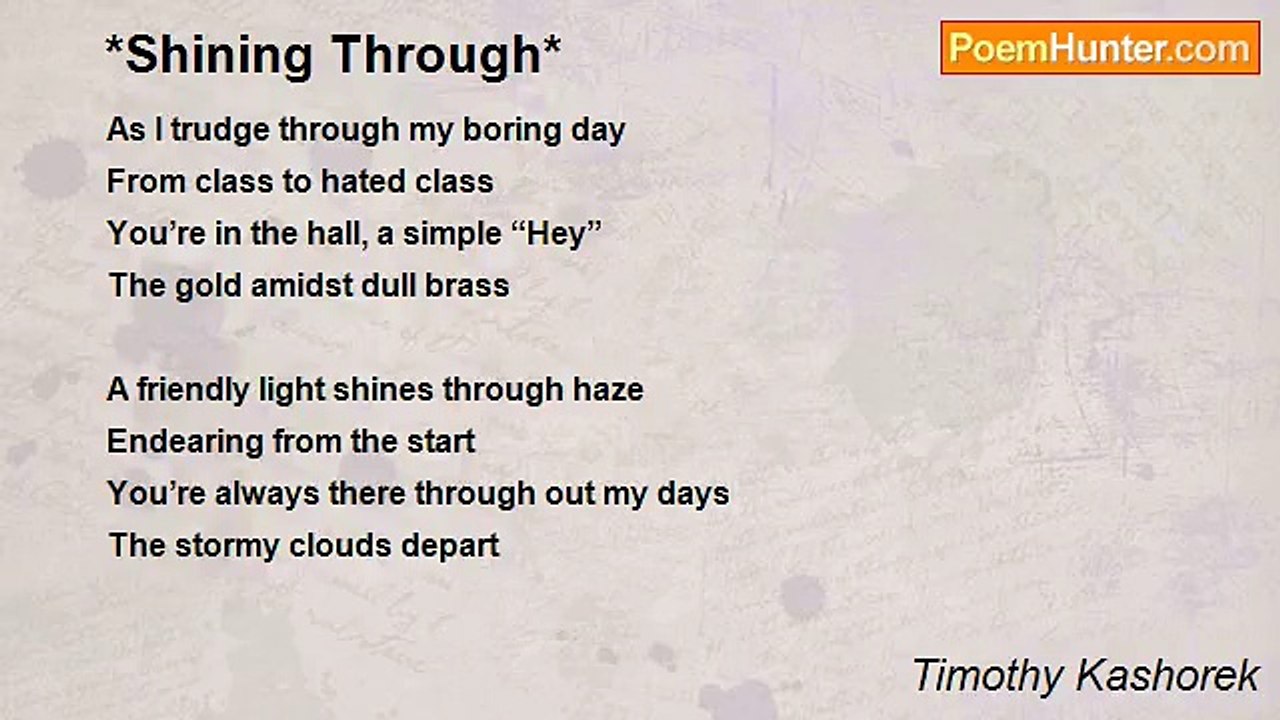 Timothy Kashorek - *Shining Through*
