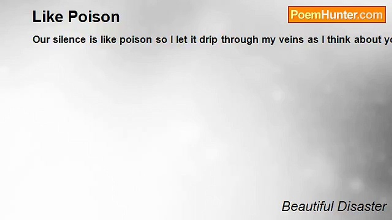 Beautiful Disaster - Like Poison