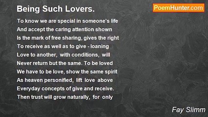 Fay Slimm - Being Such Lovers.