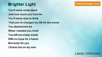 Lacey UnKnown - Brighter Light