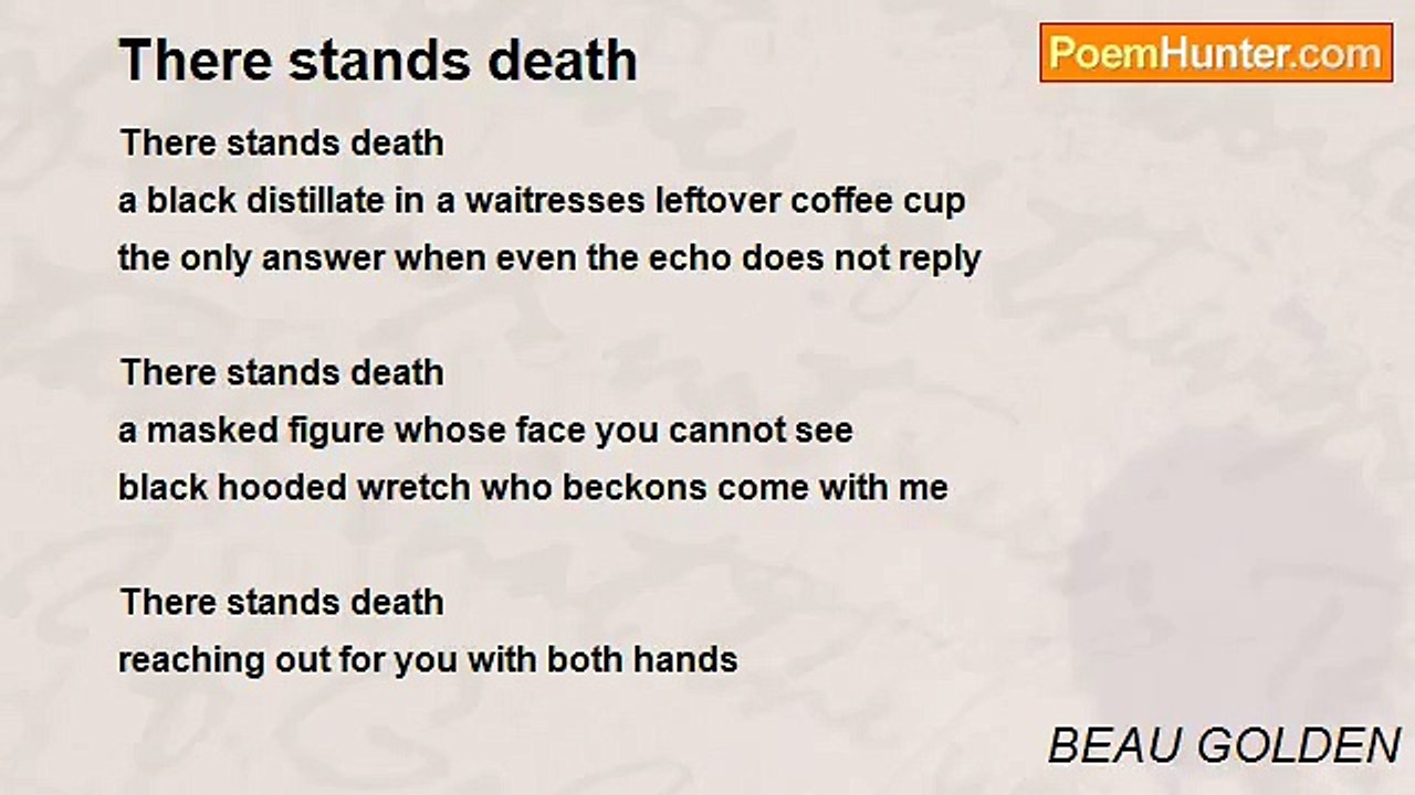 BEAU GOLDEN - There stands death