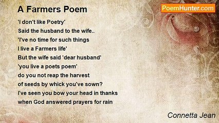 Connetta Jean - A Farmers Poem