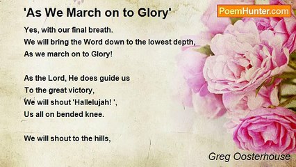 Greg Oosterhouse - 'As We March on to Glory'