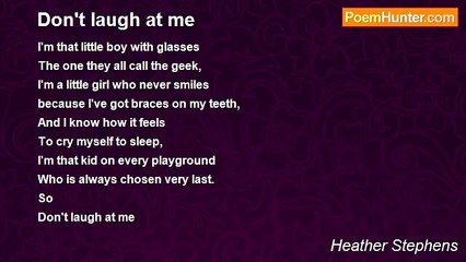 Heather Stephens - Don't laugh at me
