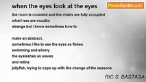 RIC S. BASTASA - when the eyes look at the eyes
